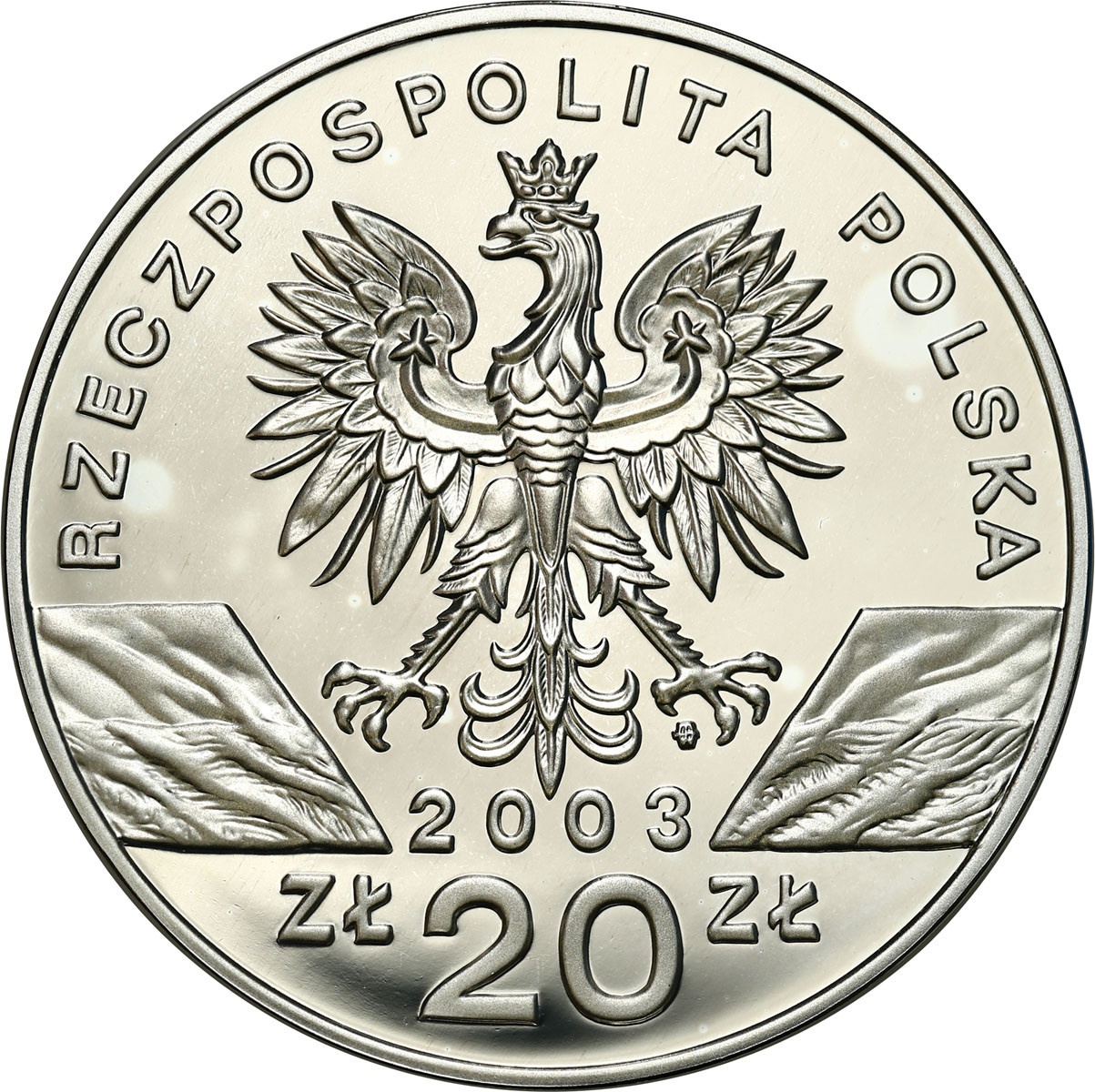 III RP .20 złotych 2003 Węgorz Europejski